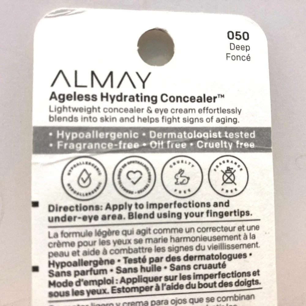 ALMAY AGELESS HYDRATING‎ CONCEALER #050 Deep Hyaluronic Acid NEW